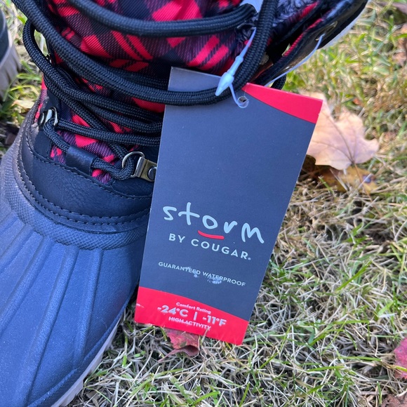 Cougar Waterproof Lace-up Boots w/Fleece Lining - Creek NWT - Picture 4 of 10